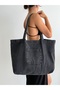 New Model Mega Large Size Denim Fabric Quality Both Daily and Stylish Hand and Shoulder Bag with Front Pocket - 2