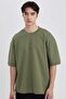 Loose Fit Crew Neck Printed Short Sleeve Heavy Fabric T-Shirt C0897Ax24Sp