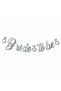 Silver Silver Gray Bride to Be Calligraphy Banner – Glittering Lettering Banner for Bachelorette Party - 2