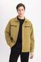 Relax Fit Polo Collar Snap Fastener Zipper Pocket Transitional Spring Jacket Coat B6711Ax24Sp - 7