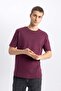 Regular Fit Crew Neck Printed Short Sleeve Heavy Fabric T-Shirt B4291Ax24Sp - 3
