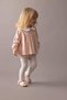 Baby Girl Newborn 2Pcs Set Polka Dot Waffle Long Sleeve Romper Dress Pantyhose B9656A524Sp - 2