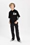 Boys Cargo Fit Straight Leg Jean Trousers B5526A8 - 4
