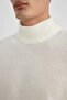 Standard Fit Regular Cut Turtleneck Basic Plain Knitwear Sweater B9708Ax24Sp - 6