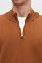 Ds Damat Slim Fit Cinnamon Half Zipper Knitwear Sweater - 4