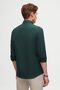 Ds Damat Slim Fit Green Oxford Button Collar Easy-Iron Cotton Shirt with Embroidery Detail - 4