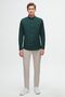 Ds Damat Slim Fit Green Oxford Button Collar Easy-Iron Cotton Shirt with Embroidery Detail - 6