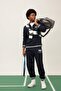 Sports Jogger Sweatpants Oversize Wide Fit Pockets Printed Elastic Waist Tie Elastic Cuffs A9869Ax23Wn - 2