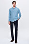 Ds Groom Slim Fit Petrol Classic Tie Tie Long Sleeve Easy-Iron Shirt - 6