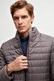 Ds Groom Slim Fit Gray Windproof Fiber Filled Inflatable Coat - 2