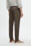 Ds Damat Slim Fit Khaki Dobby Side Elastic Waist Flexible Lycra Side Pocket Chino Trousers - 6