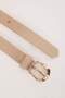 Women's Oval Buckle Faux Leather 2-Piece Daily Belt B1575Axns - 3
