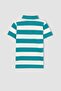 Boy's Striped Short Sleeve Polo T-Shirt Z2767A623Sm - 8