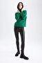 Coool Normal Waist Faux Leather Leggings Y6969Az22Au - 3