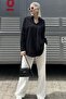 Mad Girls Black Oversize Shirt Mg1369 - 5