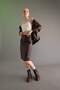 Kalem Normal Waist Faux Leather Midi Skirt Z0782Az22Au