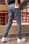 Men's, elastic waist, standard-fit, double-leg, lace-up pants 24INP286 - 5