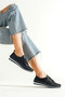 Genuine Leather Black Women's Leather Casual Shoes Dp16-0062