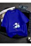 Pregnant Blue Stork Printed T-Shirt