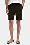 Ds Damat Slim Fit Khaki Comfortable Cotton Knitted Shorts with Elastic Cord Detail - 7