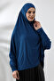 Petrol Ready Practical Sultanbaş Hijab Sleeve Combed Cotton Souffle Scarf Hijab - 5