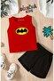Cartoon Character Printed Shorts Tee Unisex Children's Set