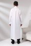 Men's White Sycamore Hajj and Umrah Dress Long Length Dagron Fabric Fistan - 4