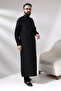 Black Çınar Dagron Fabric Men's Hajj and Umrah Outfit Fistan Set - 2