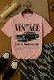 Unisex Vintage Printed Oversized T-Shirt