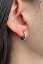Gray Steel 10 Mm Unisex Small Hoop Earrings - Et96by - 4