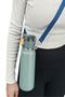 304 L Steel Blue 800 ml Water Bottle with Strap and Straw cin411mv-8 - 4