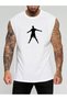Football Player Printed Sleeveless T-Shirt