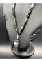 Energy and Protection – Lavrakist, Batman Onyx, Thermal Natural Stone, Hematite Men's Necklace - 3