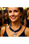 Hematite Onyx Crystal Three Row Energy Protection Necklace from Mind and Evil Eye - 3