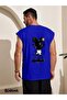Cartoon Character Printed Sleeveless T-Shirt