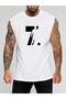 Football Player Printed Sleeveless T-Shirt