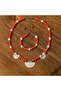 Jasper Howlite Balance and Stability Necklace Bracelet Set - 4