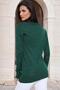 Green Round Neck, Knitted Pattern, Knitwear Sweater - 4