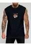 In Cart 6 and Above Purchases Get 1 T-Shirt Gift - Tiger Printed Sleeveless T-Shirt