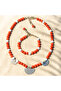 Jasper Howlite Balance and Stability Necklace Bracelet Set - 6