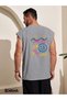 Deeper Stay Printed Sleeveless T-Shirt