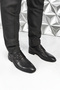 1612200 m Black Genuine Leather Lace-Up Men's Classic Shoes - 3
