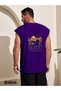 Desert Printed Sleeveless T-Shirt