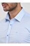 Men's Slim Fit Long Sleeve Blue Checkered Shirt - 6