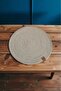 Beige Color American Service Luxury Presentation 6-Piece Plate Mat, Supla Dinner Service Set, 100% Handmade - 2