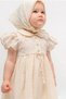 Embroidered Baby Girl Muslin Dress Cream 100% Cotton - 3