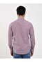 Men's Slim Fit Long Sleeve Red Shirt - 5
