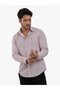 Men's Slim Fit Long Sleeve Claret Red Shirt - 4