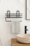 No Punching Adhesive Shelf Paper Roll Towel Holder Napkin Holder Towel Paper Holder Bathroom Organizer Rack