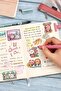 10 Sheets Cute Girl and Teddy Bear Sticker Set - Pen Notebook Water Bottle Special Cut Sticker Set - 4